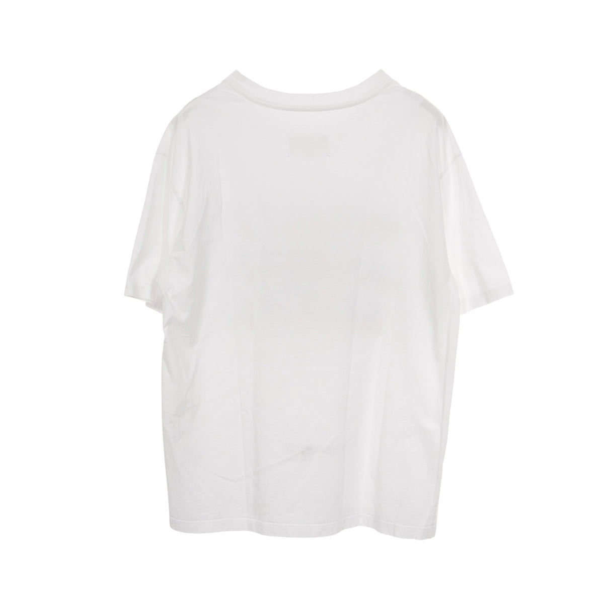 TAPE LOGO 半袖Tシャツ コットン ホワイト メゾンマルジェラ