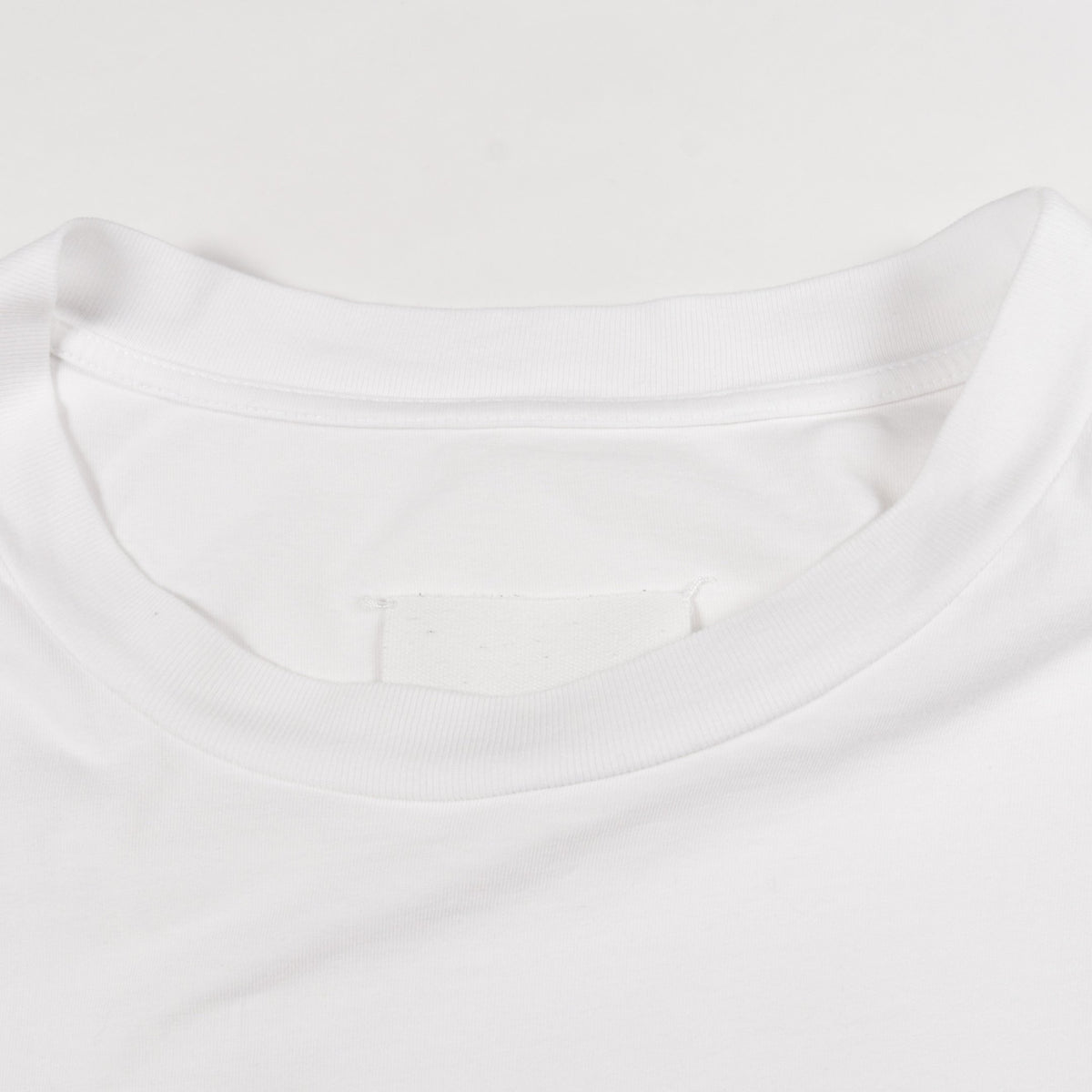 TAPE LOGO 半袖Tシャツ コットン ホワイト メゾンマルジェラ