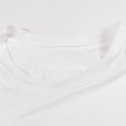 TAPE LOGO 半袖Tシャツ コットン ホワイト メゾンマルジェラ