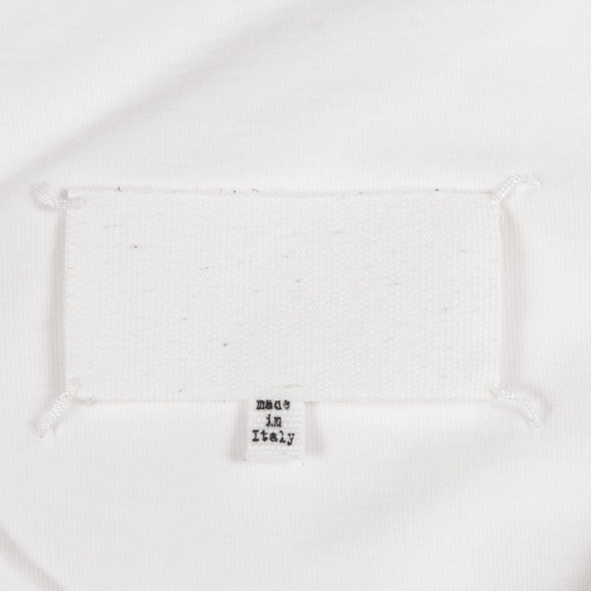 TAPE LOGO 半袖Tシャツ コットン ホワイト メゾンマルジェラ