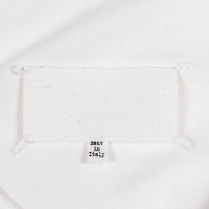 TAPE LOGO 半袖Tシャツ コットン ホワイト メゾンマルジェラ