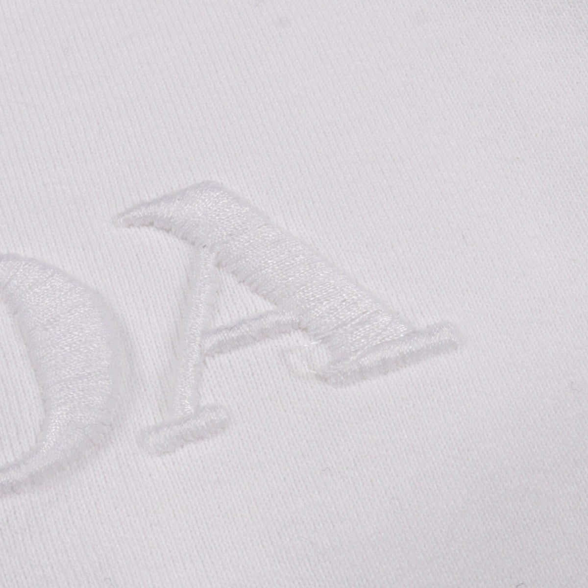 ロゴ刺繍 クロップド 長袖Tシャツ コットン ホワイト プラダ