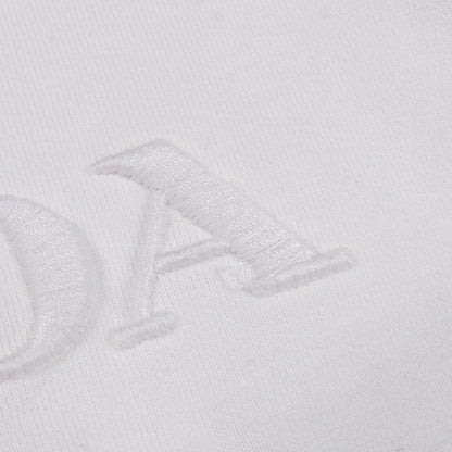ロゴ刺繍 クロップド 長袖Tシャツ コットン ホワイト プラダ