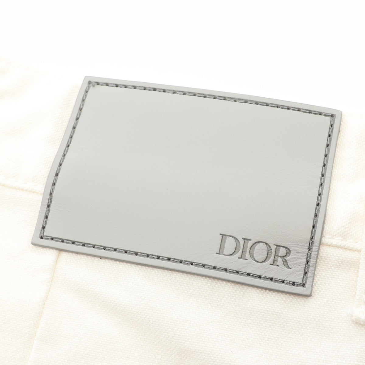 カーペンターパンツ ペイント加工 パンツ コットン ホワイト マルチカラー ディオール ボトムス DIOR