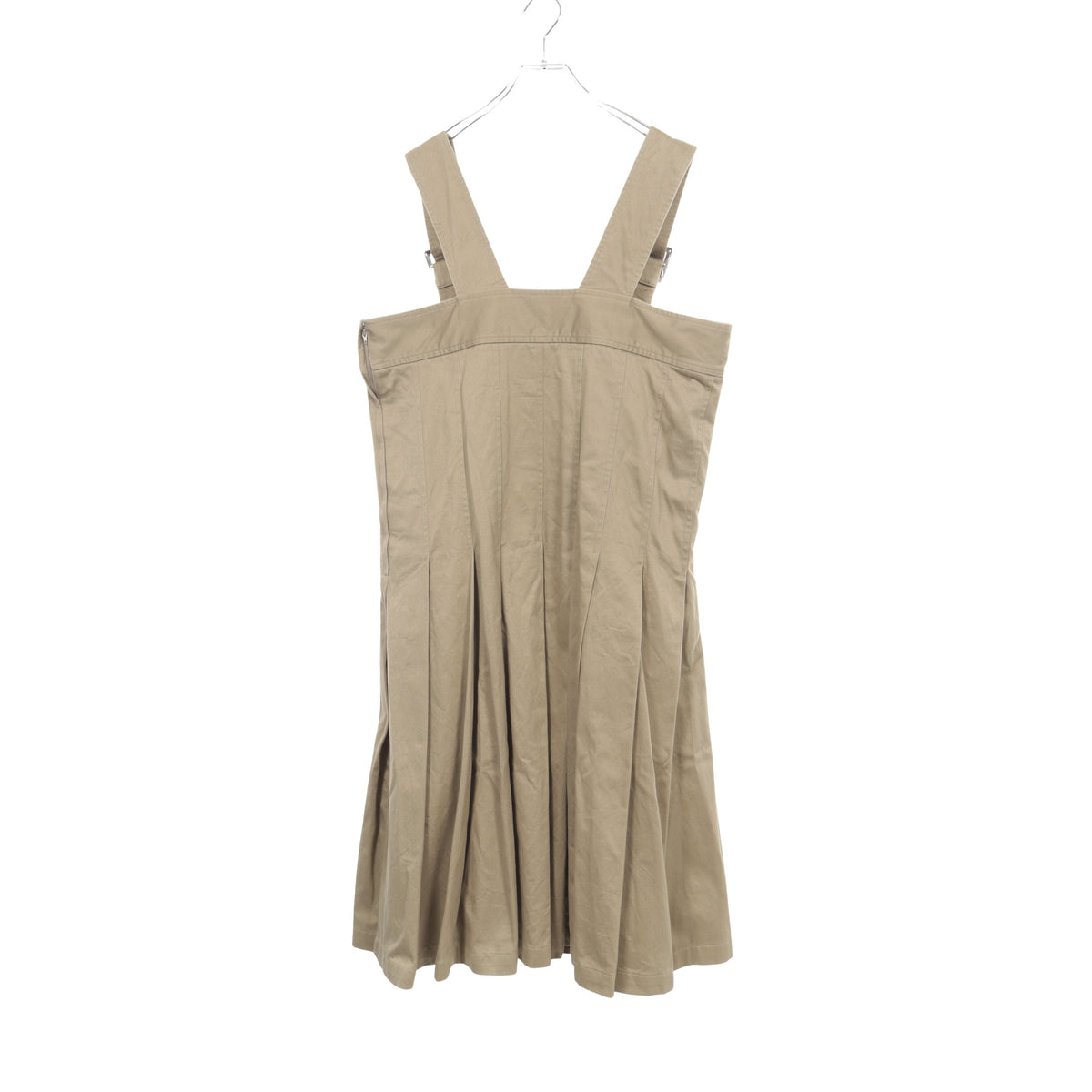 プリーツ サロペット ワンピース コットン カーキベージュ コムデギャルソンコムデギャルソン ワンピース Comme des Garcons Comme des Garcons