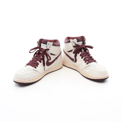 NIKE × A Ma Maniére AIR JORDAN 1 RETRO HIGH OG SP ヴィンテージ加工 ハイカットスニーカー スエード オフホワイト バーガンディ ナイキ