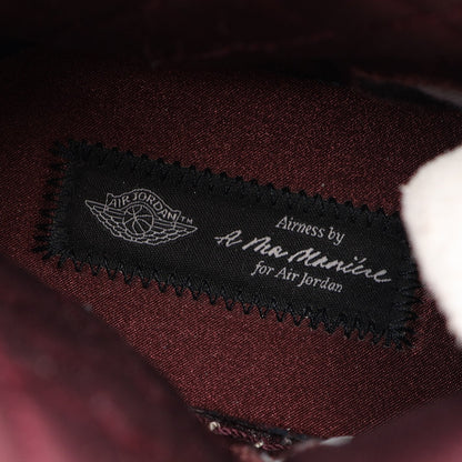 NIKE × A Ma Maniére AIR JORDAN 1 RETRO HIGH OG SP ヴィンテージ加工 ハイカットスニーカー スエード オフホワイト バーガンディ ナイキ