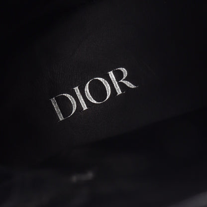 Dior Explorer オブリーク アンクル ブーツ レザー キャンバス ブラック ベージュ ネイビー ディオール