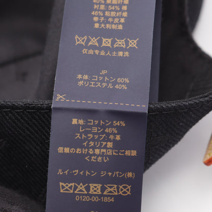 モノグラムエッセンシャル キャップ コットン ブラック ルイヴィトン
