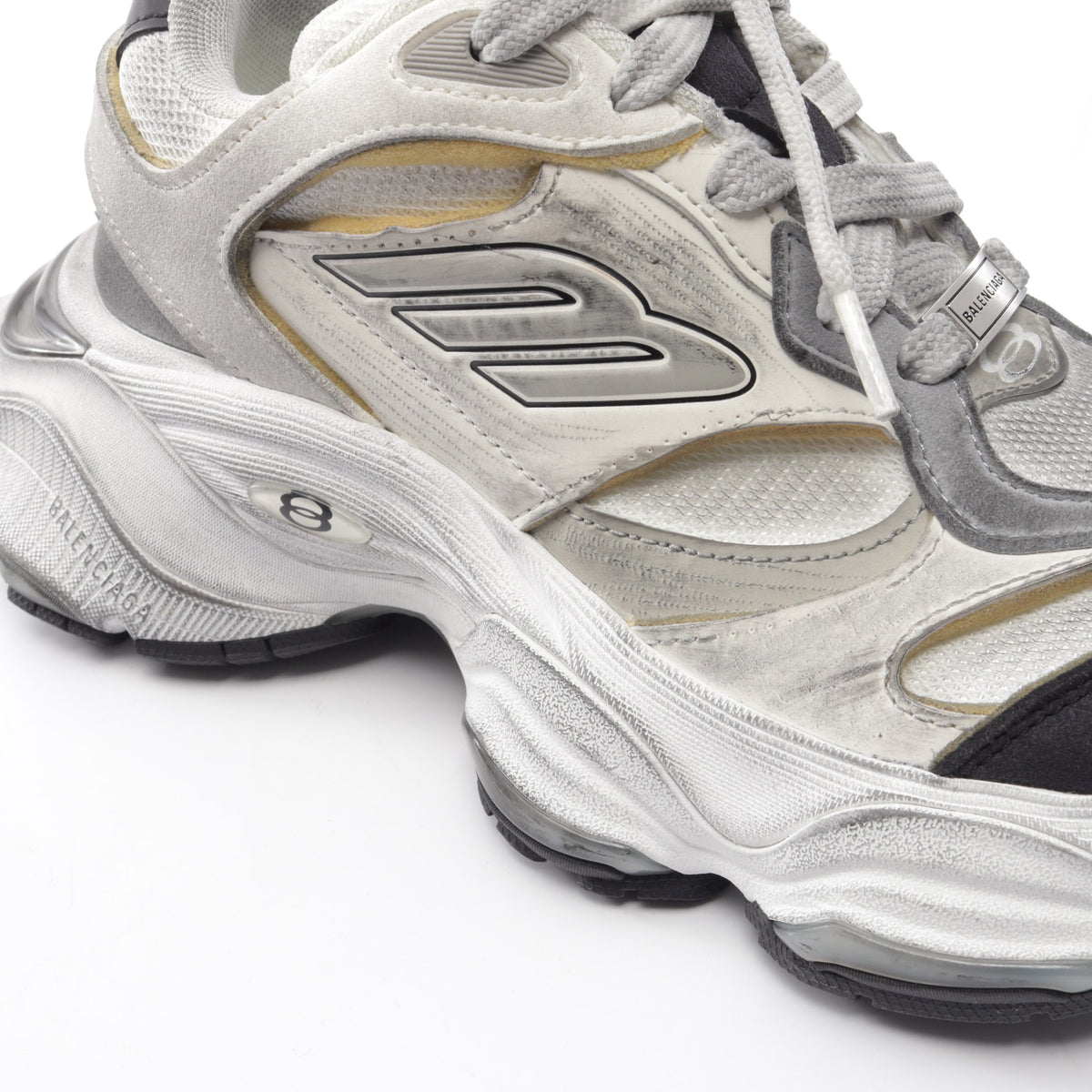CARGO カーゴ ユーズド加工 スニーカー ファブリック ホワイト ブラック マルチカラー バレンシアガ シューズ BALENCIAGA