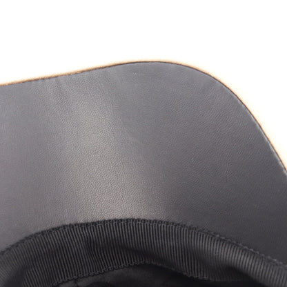 LVゲットレディー モノグラム キャップ シルク PVC ブラック ブラウン ルイヴィトン