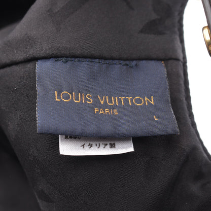 LVゲットレディー モノグラム キャップ シルク PVC ブラック ブラウン ルイヴィトン