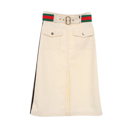 GUCCI × adidas GG トレフォイル スカート アイボリー グッチ ボトムス GUCCI