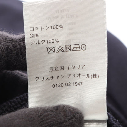 オブリーク クルーネック ニット コットン ネイビー クリスチャンディオール