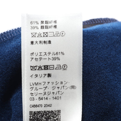 ロゴ刺繍 トラックパンツ イージーパンツ ネイビー ホワイト セリーヌ