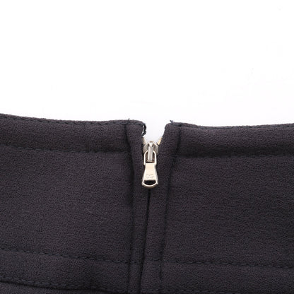 スリット入り スカート ウール ブラック ドルチェアンドガッバーナ