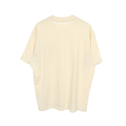 ロゴプリント ポケット付き 半袖Tシャツ コットン アイボリー コーチ
