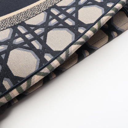BOOK TOTE ブックトート ミディアム ハンドバッグ トートバッグ キャンバス ベージュ ネイビー クリスチャンディオール