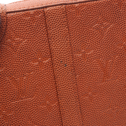 LOUIS VUITTON × NBA ソフトトランク モノグラム ショルダーバッグ レザー ブラウン ルイヴィトン