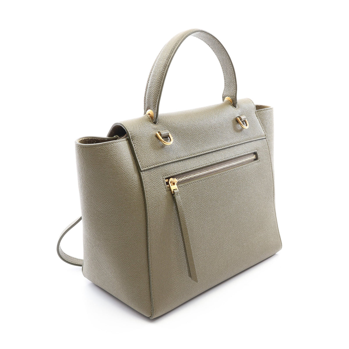BELT BAG MICRO ベルトバッグ マイクロ 2WAY ハンドバッグ レザー カーキグリーン セリーヌ