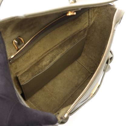 BELT BAG MICRO ベルトバッグ マイクロ 2WAY ハンドバッグ レザー カーキグリーン セリーヌ