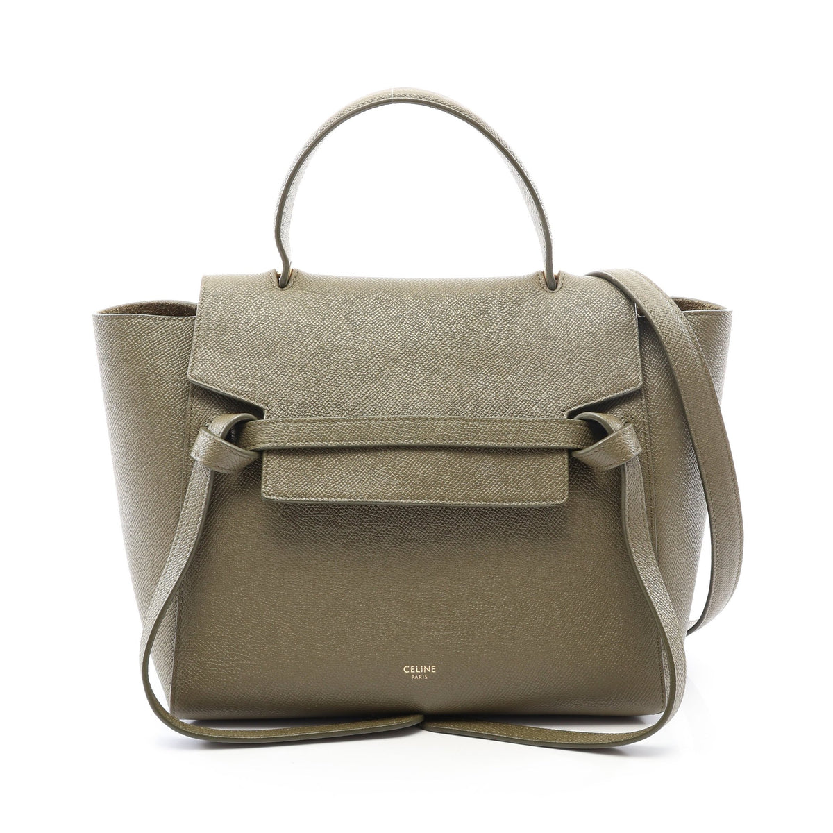 BELT BAG MICRO ベルトバッグ マイクロ 2WAY ハンドバッグ レザー カーキグリーン セリーヌ