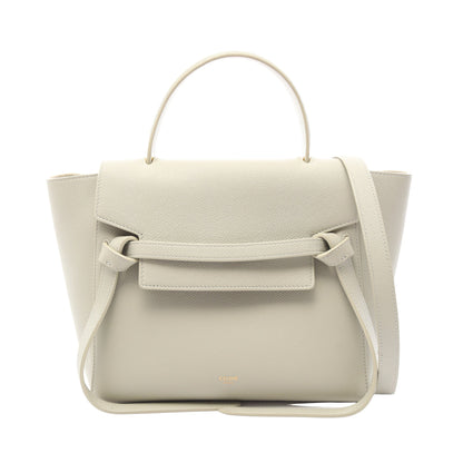 BELT BAG MICRO ベルトバッグ マイクロ 2WAY ハンドバッグ レザー グレー セリーヌ