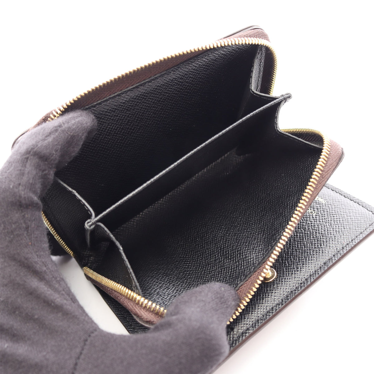 ポルトフォイユ ルー モノグラムリバース 二つ折り財布 PVC レザー ブラウン ライトブラウン ルイヴィトン