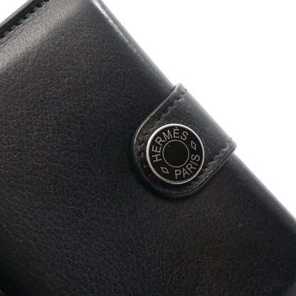 R.M.S カードケース エバーグレイン ブラック シルバー金具 B刻印 エルメス