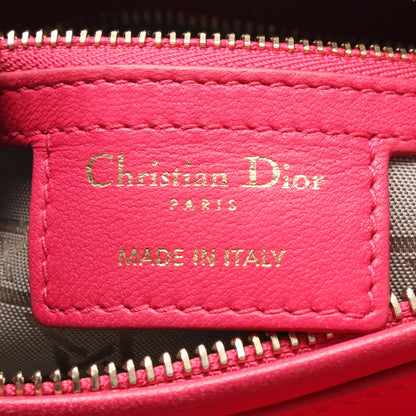 LADY DIOR レディディオール 2WAY ハンドバッグ レザー ピンク クリスチャンディオール