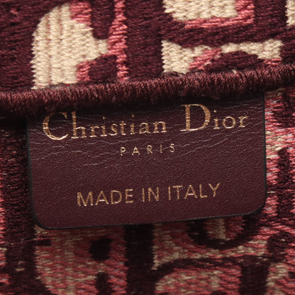BOOK TOTE ブックトート ラージ ハンドバッグ トートバッグ キャンバス ボルドー ベージュ クリスチャンディオール バッグ Christian Dior