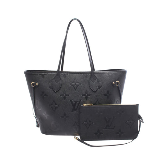 ネヴァーフルMM モノグラムアンプラント ノワール ショルダーバッグ トートバッグ レザー ブラック ルイヴィトン バッグ LOUIS VUITTON