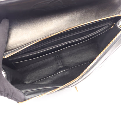 マトラッセ チェーン バックパック リュックサック ラムスキン ブラック ゴールド金具 シャネル