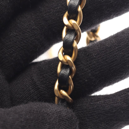 マトラッセ 2WAY チェーンショルダーバッグ ベロア ブラック ゴールド金具 シャネル