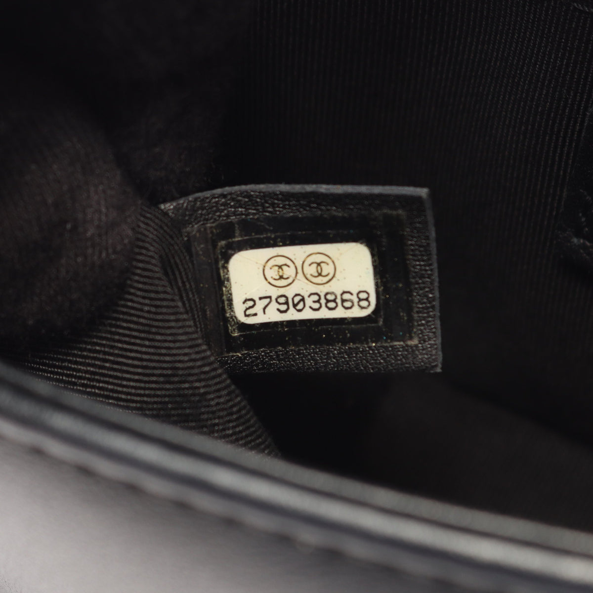 ボーイシャネル スモール チェーンショルダーバッグ ラムスキン ラメ ブラック ゴールド ゴールド金具 シャネル
