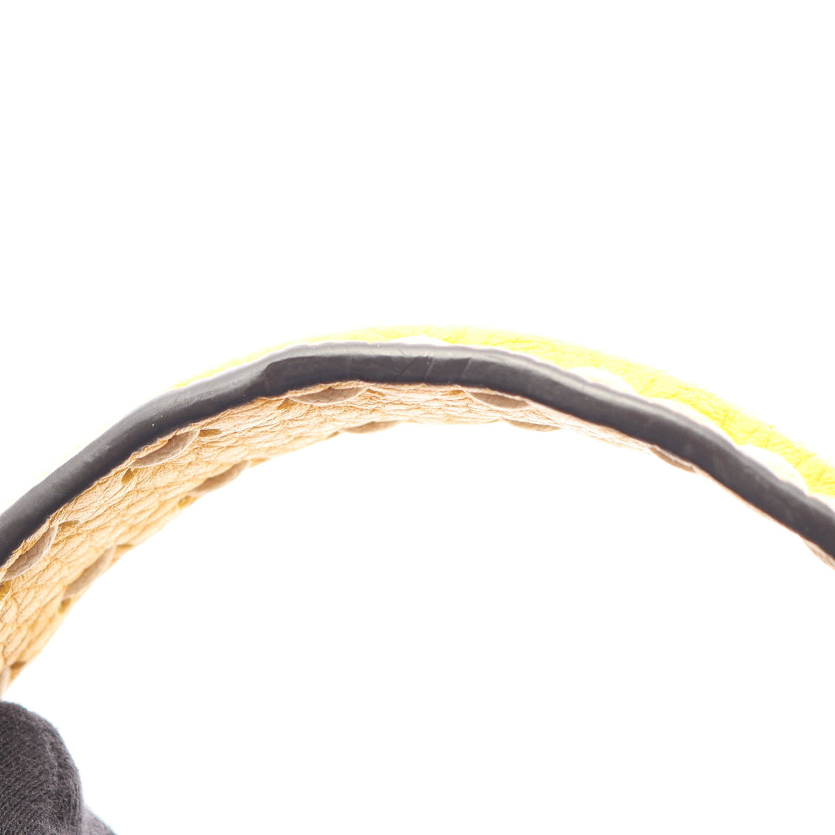 ミニピーカブー セレリア 2WAY ハンドバッグ レザー イエロー フェンディ