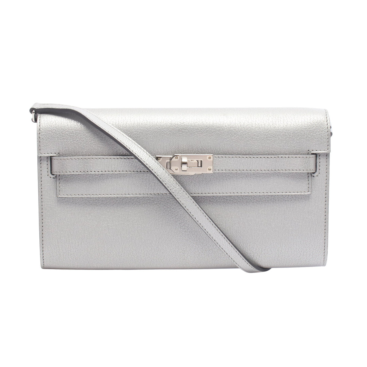 ケリートゥーゴー アルジャン ショルダーウォレット シャムキライト シルバー シルバー金具 K刻印 エルメス バッグ HERMES
