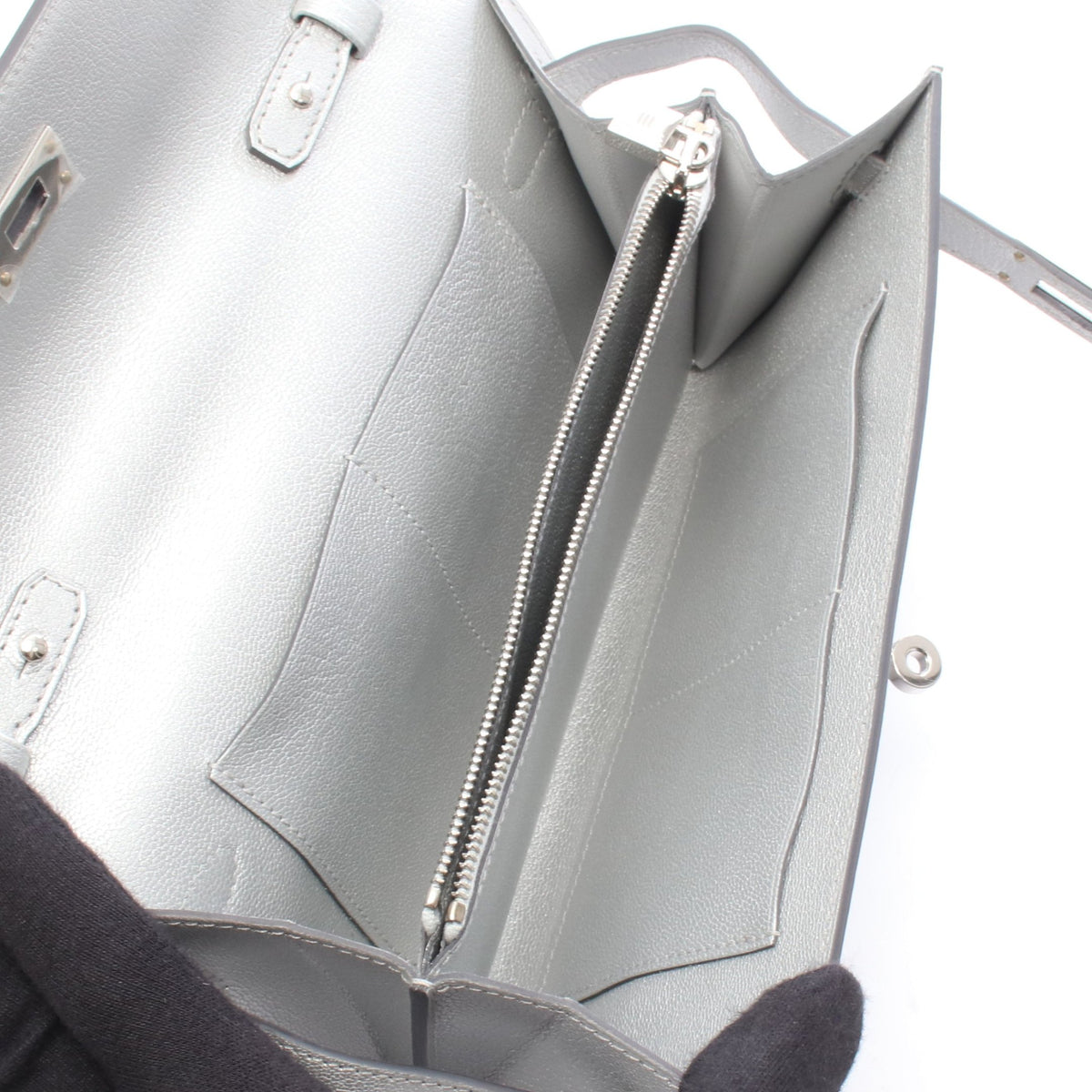 ケリートゥーゴー アルジャン ショルダーウォレット シャムキライト シルバー シルバー金具 K刻印 エルメス バッグ HERMES