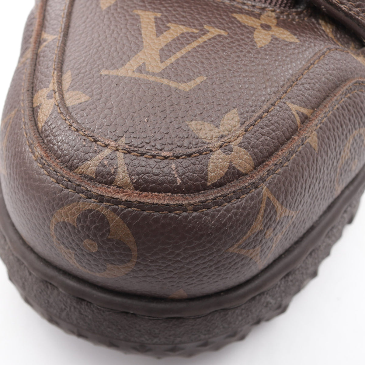 LVトレイナーマキシ モノグラム スニーカー レザー ブラウン ルイヴィトン シューズ LOUIS VUITTON