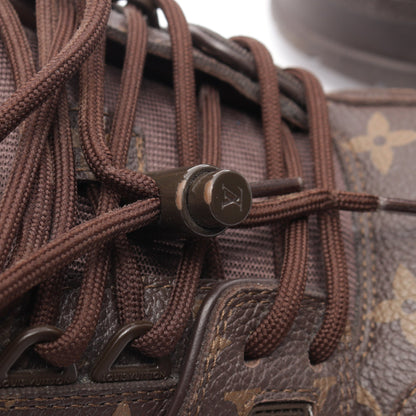 LVトレイナーマキシ モノグラム スニーカー レザー ブラウン ルイヴィトン シューズ LOUIS VUITTON
