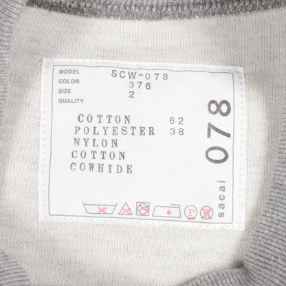 Sponge Sweat Nylon Twill Dress ドッキング ワンピース ナイロン コットン グレー サカイ