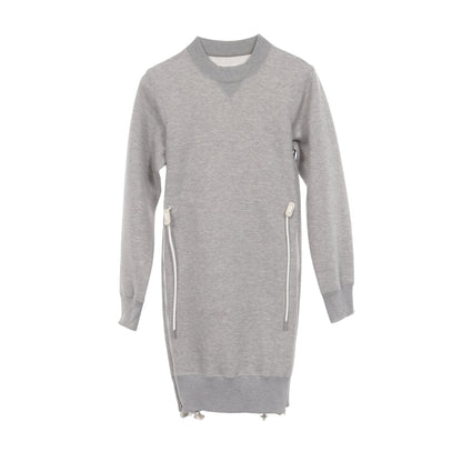 Sponge Sweat Nylon Twill Dress ドッキング ワンピース ナイロン コットン グレー サカイ