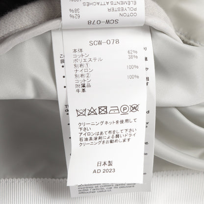 Sponge Sweat Nylon Twill Dress ドッキング ワンピース ナイロン コットン グレー サカイ