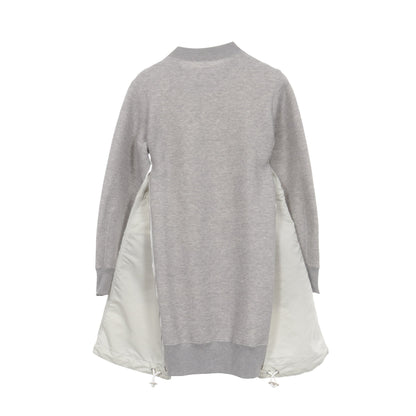 Sponge Sweat Nylon Twill Dress ドッキング ワンピース ナイロン コットン グレー サカイ