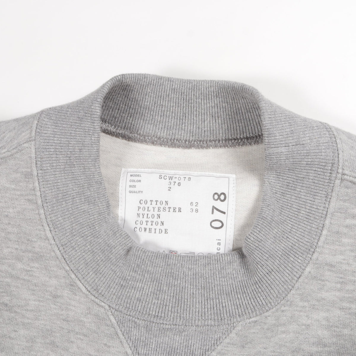 Sponge Sweat Nylon Twill Dress ドッキング ワンピース ナイロン コットン グレー サカイ