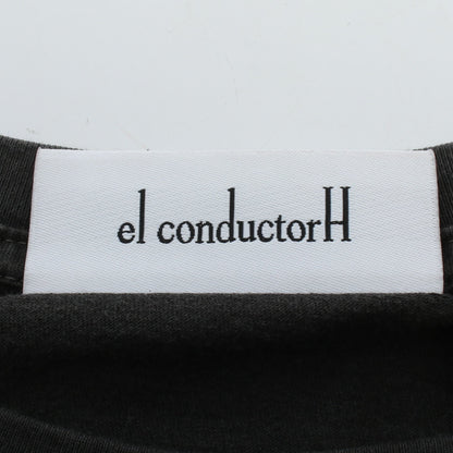 el conductorH × DADA × THE HOPE 半袖Tシャツ コットン ダークグレー コンダクター トップス el conductorH