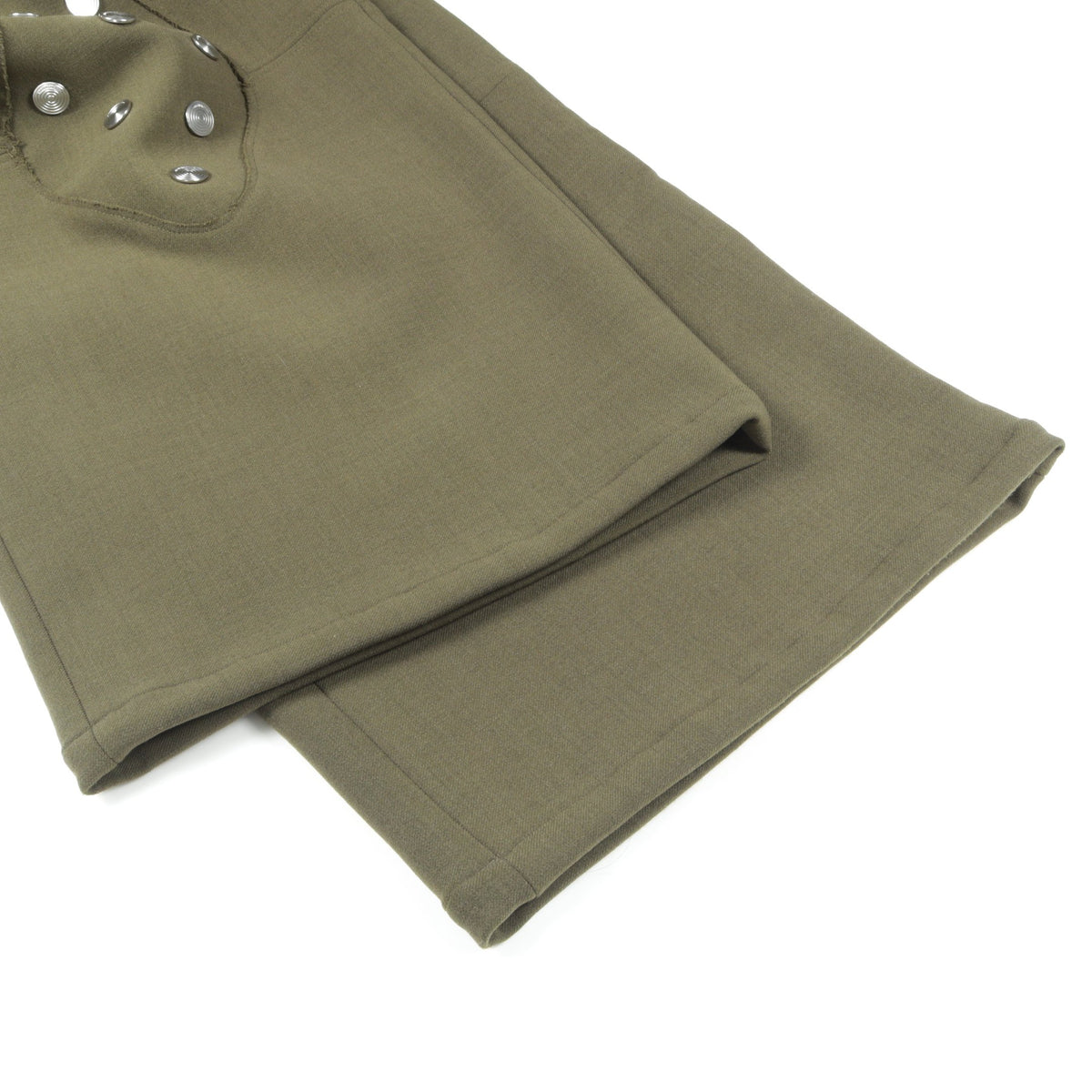 AZOR TROUSER パンツ ウール カーキグリーン ナマチェコ