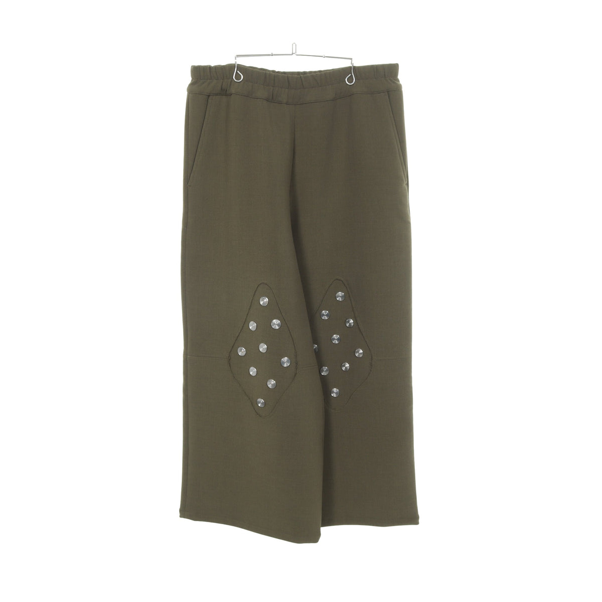 AZOR TROUSER パンツ ウール カーキグリーン ナマチェコ