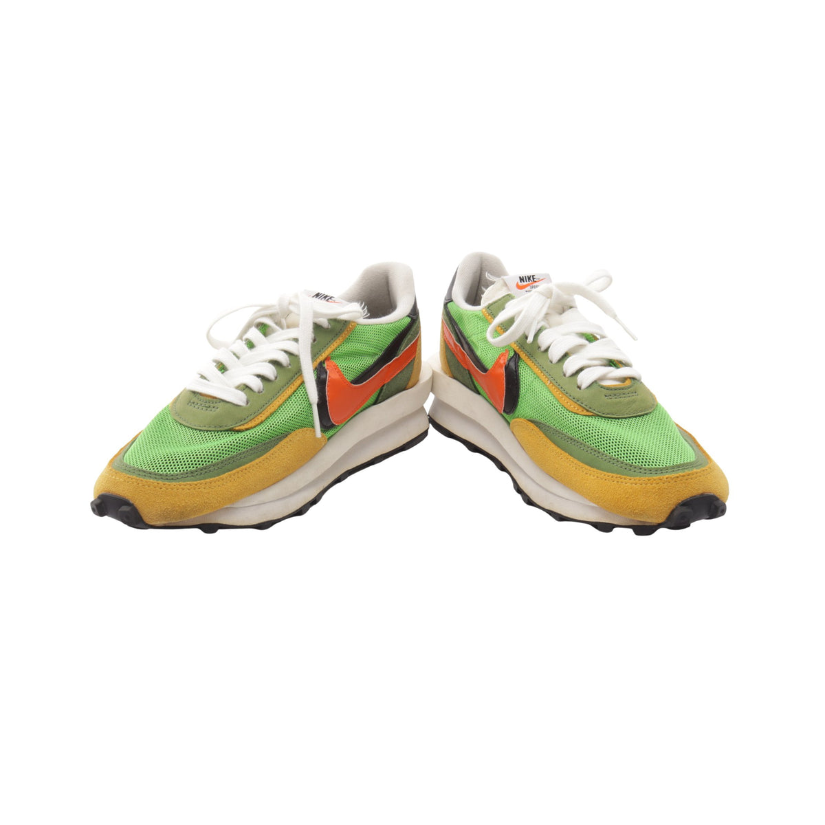 NIKE × sacai LDV WAFFLE スニーカー ファブリック レザー スエード グリーン マルチカラー ナイキ