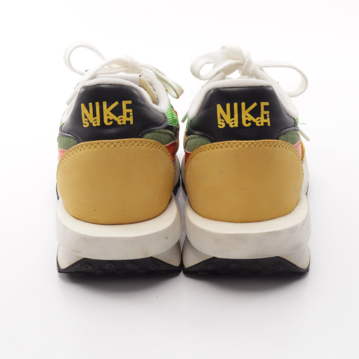 NIKE × sacai LDV WAFFLE スニーカー ファブリック レザー スエード グリーン マルチカラー ナイキ